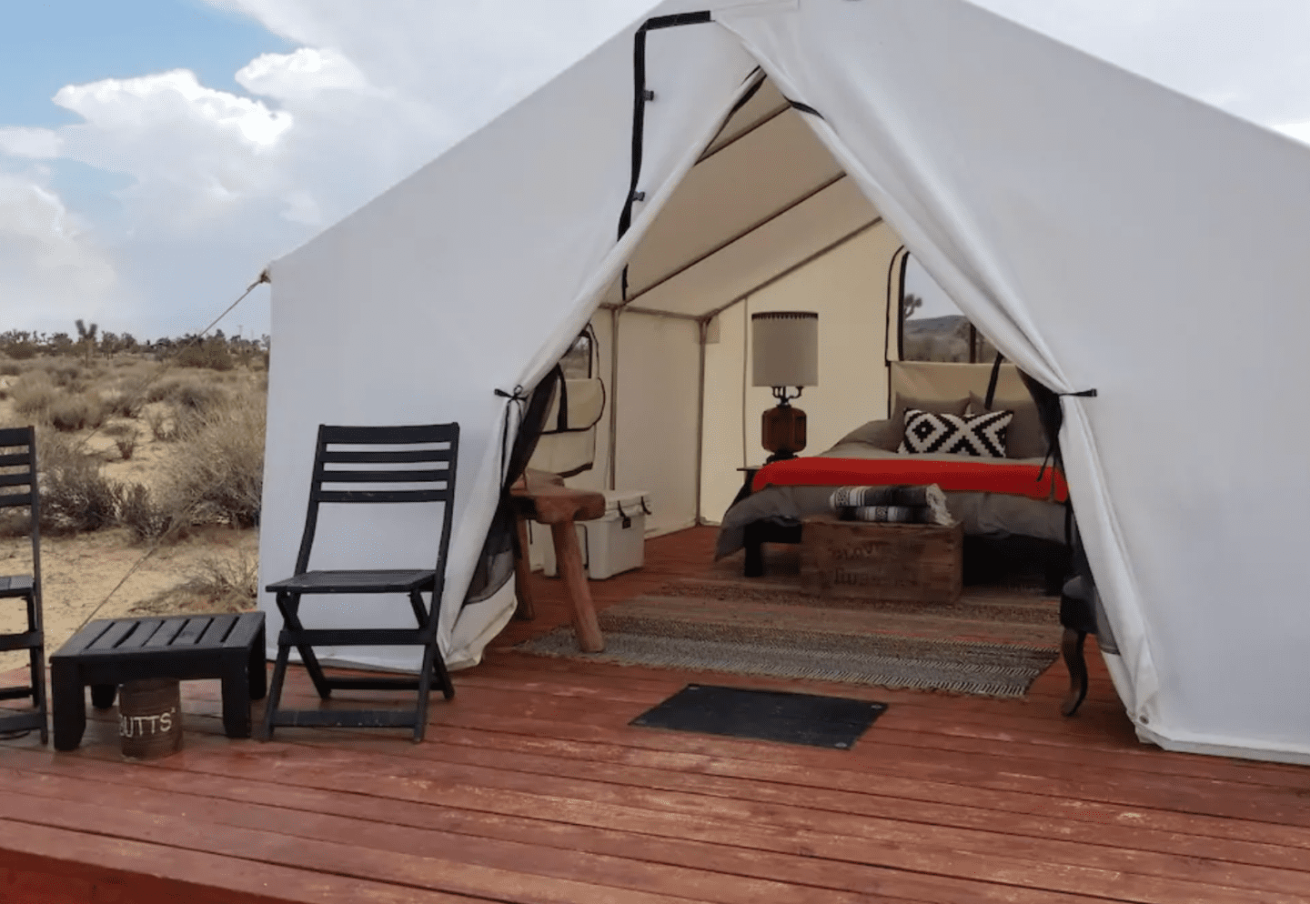 Glamping Tent at Lazy Sky Airbnb Joshua Tree