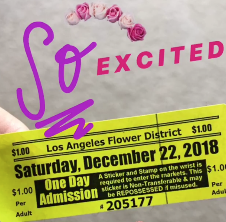 Los Angeles Flower Market Admission