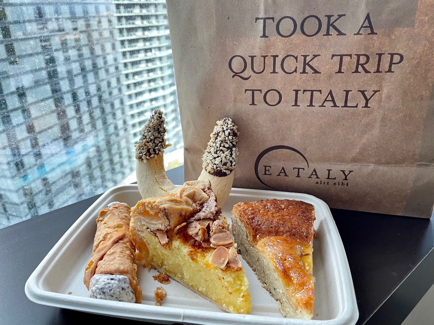 Desserts from Eataly Las Vegas