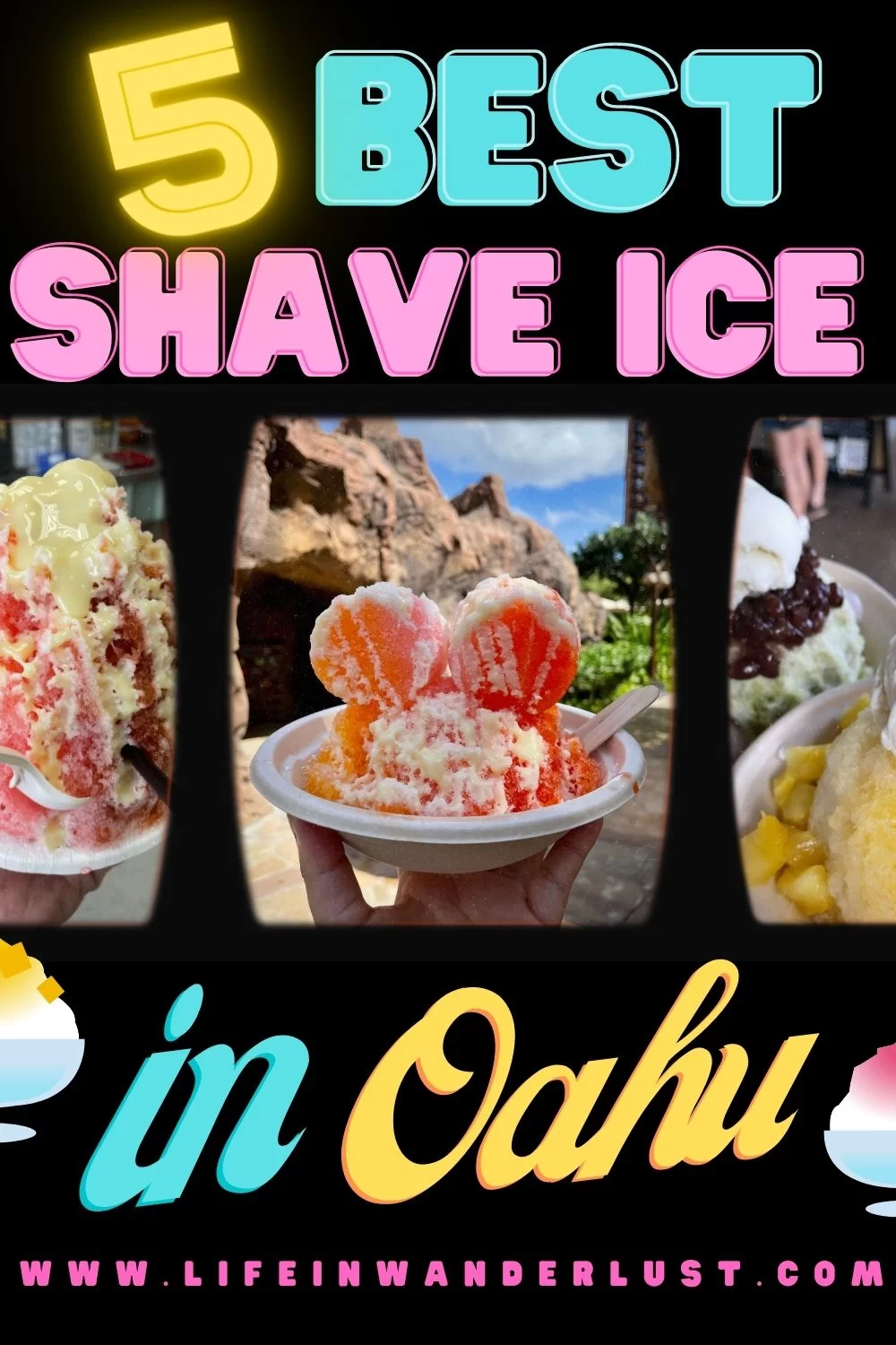 Pinterest Pin Best Shave Ice in Oahu