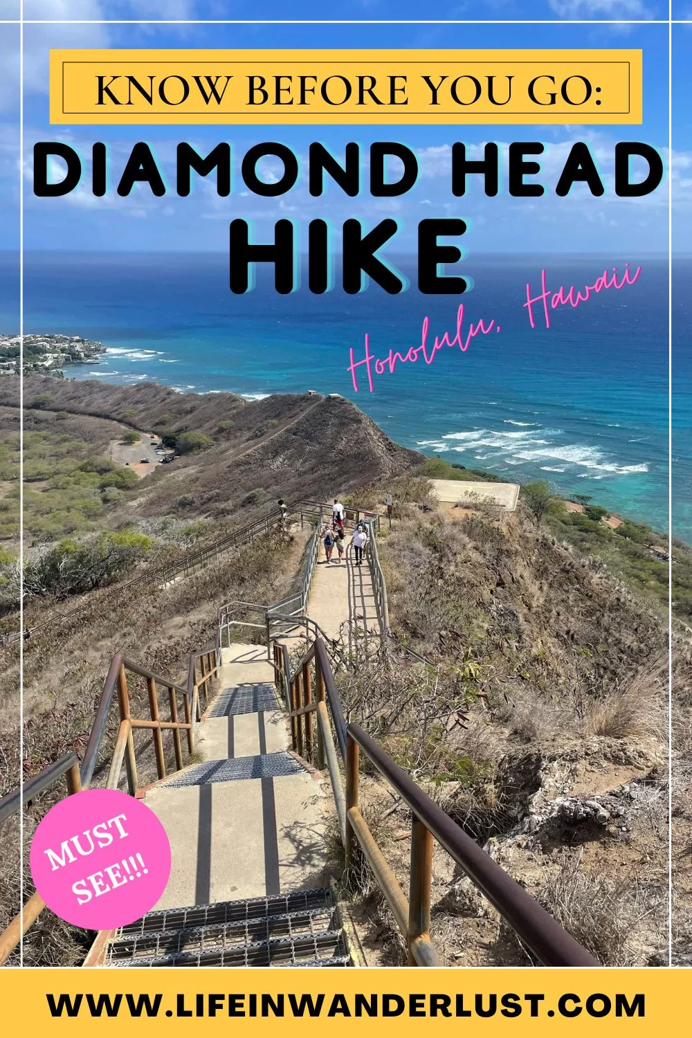 Diamond Head Hike Pinterest Pin