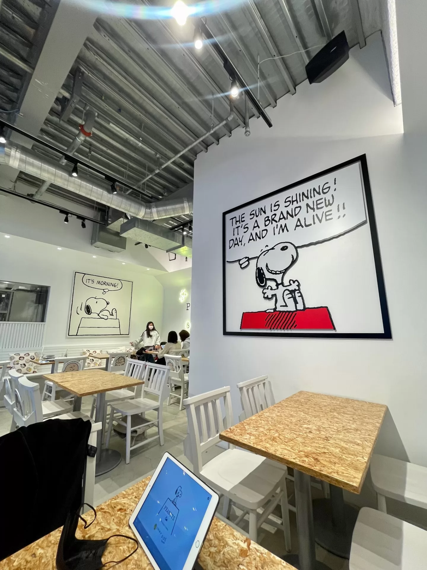 Inside the Snoopy Cafe Japan
