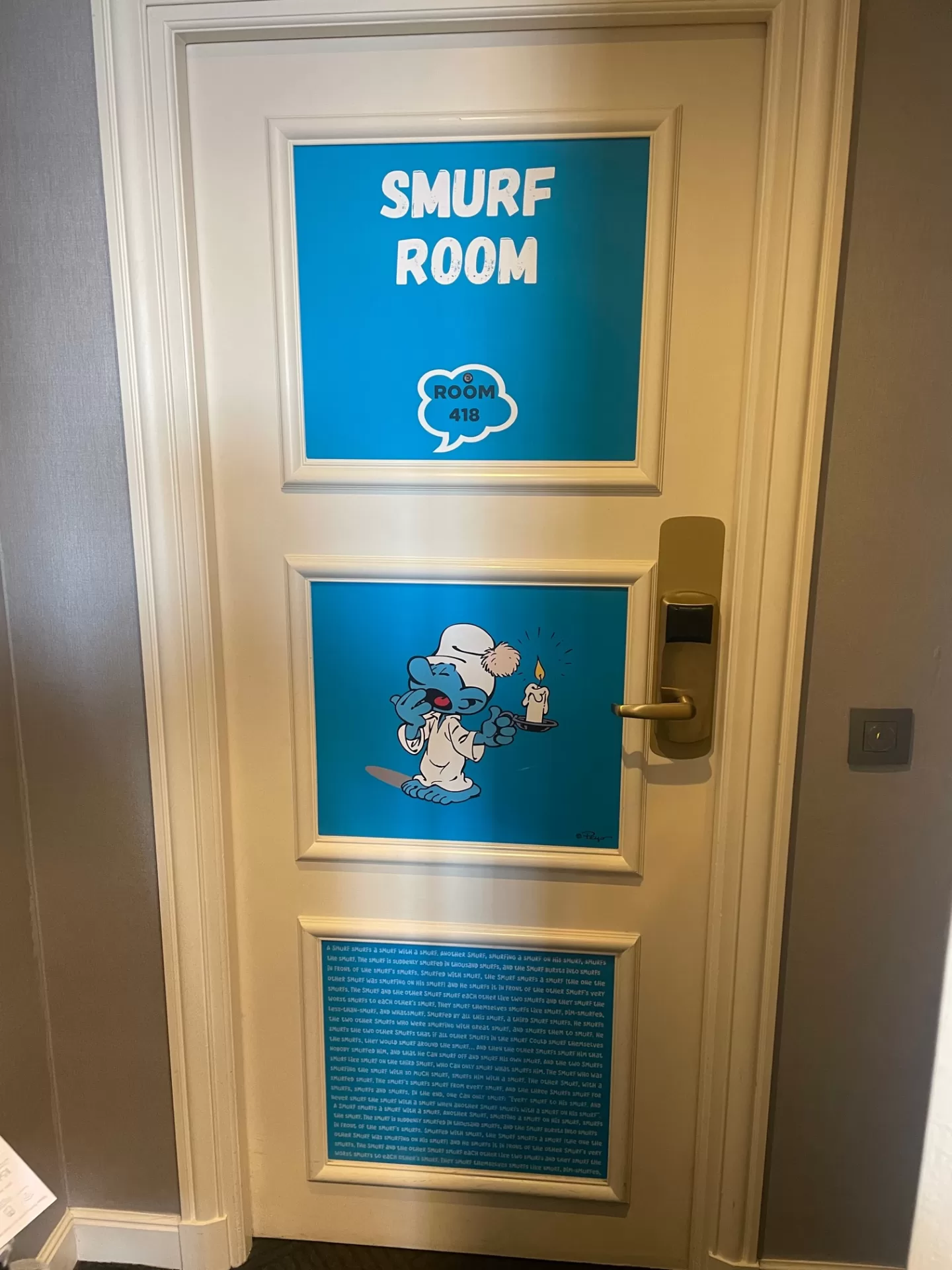Smurf Room Hilton Brussels