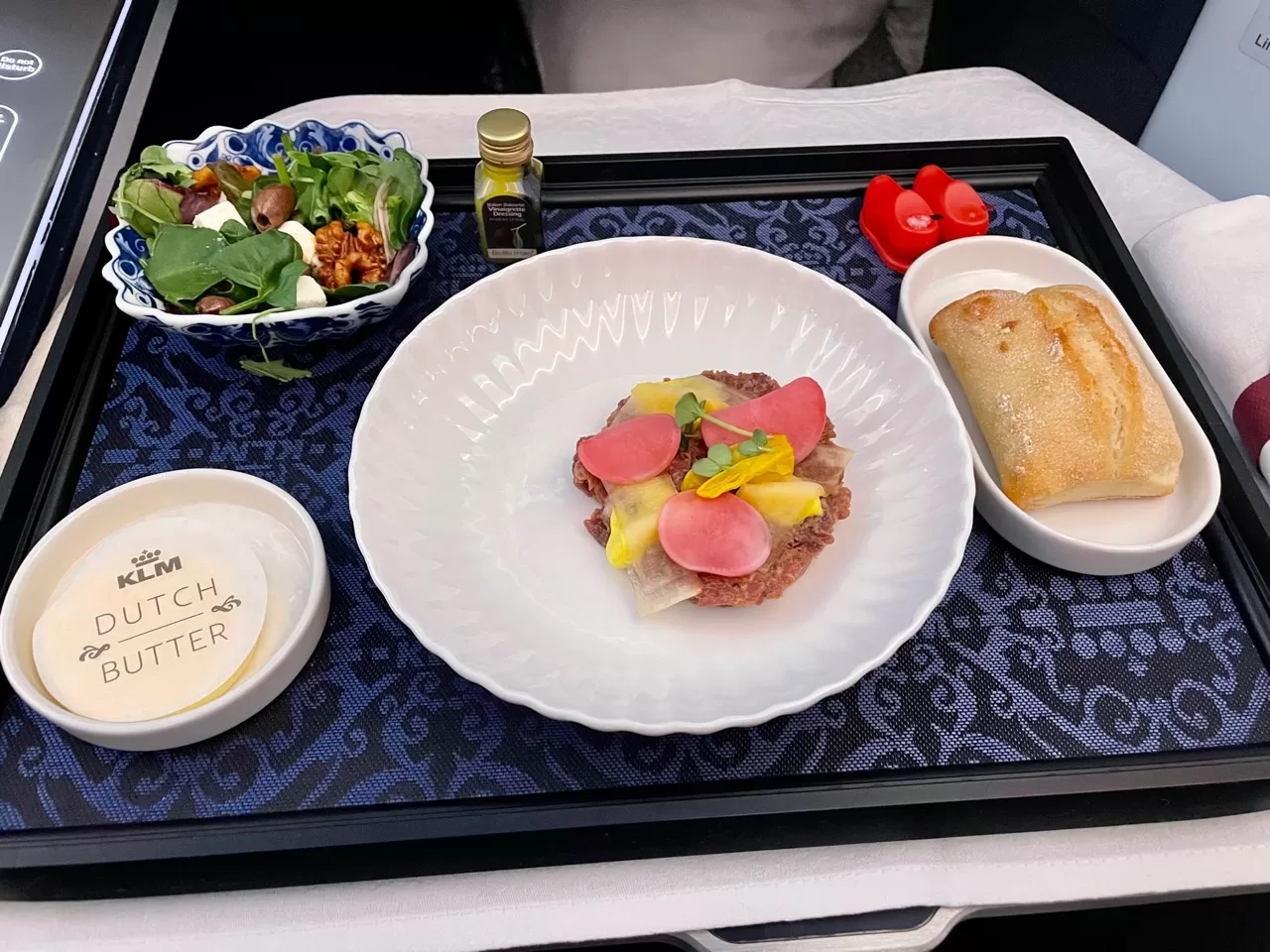 KLM Business Class Food